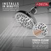 imageDelta Faucet 8Spray TouchClean Chrome Shower Head Delta Shower Heads Showerhead Shower Head Chrome 25 GPM Water Flow Chrome 75898Chrome