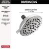 imageDelta Faucet 8Spray TouchClean Chrome Shower Head Delta Shower Heads Showerhead Shower Head Chrome 25 GPM Water Flow Chrome 75898Chrome