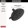 imageDelta Faucet 8Spray TouchClean Chrome Shower Head Delta Shower Heads Showerhead Shower Head Chrome 25 GPM Water Flow Chrome 75898Matte Black