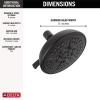 imageDelta Faucet 8Spray TouchClean Chrome Shower Head Delta Shower Heads Showerhead Shower Head Chrome 25 GPM Water Flow Chrome 75898Matte Black