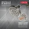 imageDelta Faucet 8Spray TouchClean Chrome Shower Head Delta Shower Heads Showerhead Shower Head Chrome 25 GPM Water Flow Chrome 75898Satin Nickel