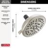 imageDelta Faucet 8Spray TouchClean Chrome Shower Head Delta Shower Heads Showerhead Shower Head Chrome 25 GPM Water Flow Chrome 75898Satin Nickel