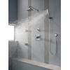 imageDelta Faucet RP70171BL Shower Head with H2O Kinetic Technology Matte Black  175 GPM Water FlowSpotshield Stainless