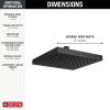 imageDelta Faucet SingleSpray Rain Shower Head Black Rainfall Shower Head Black Square Shower Head Matte Black Rainfall Shower Head Delta Rain Shower Metal Shower Head Matte Black 52841BL