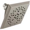 imageDelta Faucet 5Spray H2Okinetic Raincan Shower Head Black Showerhead Square Shower Head Delta Shower Head Water Saving Shower Head Matte Black 52664BLStainless