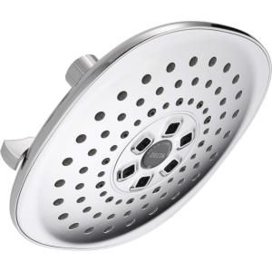 imageDELTA FAUCET 52686BL H2Okinetic Raincan Shower Head Matte BlackChrome