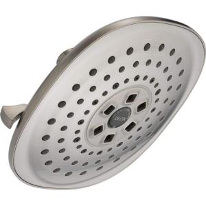 imageDELTA FAUCET 52686BL H2Okinetic Raincan Shower Head Matte BlackStainless