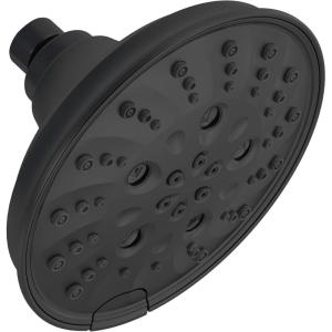 imageDelta Faucet 52669BL 5Setting H2OKinetic Trad Raincan Shower Head Matte Black