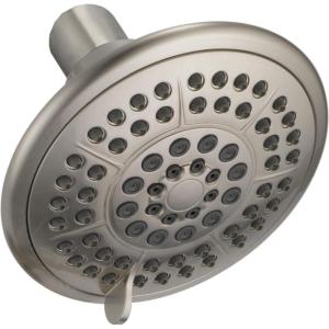 imageDelta Faucet 5Setting Raincan Shower Head Brushed Nickel Rain Shower Head Round Shower Head Delta High Pressure Shower Head Water Saver Shower Head 175 GPM Stainless RP78575SSStainless