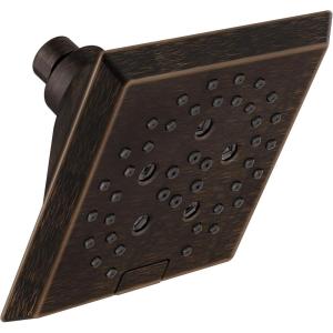 imageDelta Faucet 5Spray H2Okinetic Raincan Shower Head Black Showerhead Square Shower Head Delta Shower Head Water Saving Shower Head Matte Black 52664BLVenetian Bronze