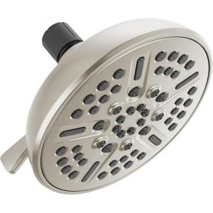 imageDelta Faucet 8Spray TouchClean Chrome Shower Head Delta Shower Heads Showerhead Shower Head Chrome 25 GPM Water Flow Chrome 75898Satin Nickel