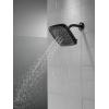 imageDELTA FAUCET 52460BL Delta H2Okinetic 4Setting UltraSoak Shower Head Matte BlackMatte Black