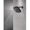 imageDELTA FAUCET 52460BL Delta H2Okinetic 4Setting UltraSoak Shower Head Matte BlackMatte Black