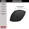 imageDELTA FAUCET RP64859BL Raincan SingleSetting TouchClean Shower Head Matte BlackMatte Black