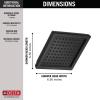 imageDELTA RP62283SS Universal Showering Components Showerhead StainlessMatte Black