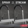imageDelta 19824LFSP Keele Kitchen Faucet Standard SpotShield StainlessMatte Black