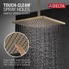 imageDelta 52159BL25 SingleSetting Metal Raincan Head Without Shower Arm Matte BlackChampagne Bronze