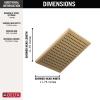 imageDelta 52159BL25 SingleSetting Metal Raincan Head Without Shower Arm Matte BlackChampagne Bronze