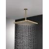imageDelta 52159BL25 SingleSetting Metal Raincan Head Without Shower Arm Matte BlackChampagne Bronze