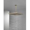 imageDelta 52159BL25 SingleSetting Metal Raincan Head Without Shower Arm Matte BlackChampagne Bronze
