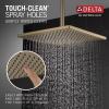 imageDelta 52159BL25 SingleSetting Metal Raincan Head Without Shower Arm Matte BlackChampagne Bronze