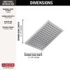 imageDelta 52159BL25 SingleSetting Metal Raincan Head Without Shower Arm Matte BlackChrome
