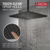 imageDelta 52159BL25 SingleSetting Metal Raincan Head Without Shower Arm Matte BlackMatte Black