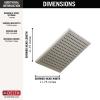 imageDelta 52159BL25 SingleSetting Metal Raincan Head Without Shower Arm Matte BlackStainless