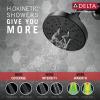 imageDelta 52668BL UniversalShoweringComponents H2Okinetic 5Setting Raincan Shower Head Matte Black