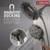 imageDelta Faucet 7Setting In2ition 2in1 Dual Shower Head with ProClean Spray Hose 25 GPMLumicoat Black Stainless