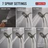 imageDelta Faucet 7Setting In2ition 2in1 Dual Shower Head with ProClean Spray Hose 25 GPMLumicoat Black Stainless