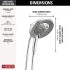imageDelta Faucet 7Setting In2ition 2in1 Dual Shower Head with ProClean Spray Hose 25 GPMLumicoat Chrome