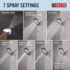 imageDelta Faucet 7Setting In2ition 2in1 Dual Shower Head with ProClean Spray Hose 25 GPMLumicoat Chrome