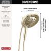 imageDelta Faucet 7Setting In2ition 2in1 Dual Shower Head with ProClean Spray Hose 25 GPMLumicoat Polished Nickel