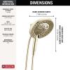 imageDelta Faucet 7Setting In2ition 2in1 Dual Shower Head with ProClean Spray Hose 25 GPMLumicoat Polished Nickel