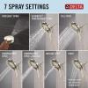 imageDelta Faucet 7Setting In2ition 2in1 Dual Shower Head with ProClean Spray Hose 25 GPMLumicoat Polished Nickel