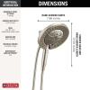 imageDelta Faucet 7Setting In2ition 2in1 Dual Shower Head with ProClean Spray Hose 25 GPMLumicoat Stainless