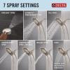 imageDelta Faucet 7Setting In2ition 2in1 Dual Shower Head with ProClean Spray Hose 25 GPMLumicoat Stainless