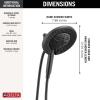 imageDelta Faucet 7Setting In2ition 2in1 Dual Shower Head with ProClean Spray Hose 25 GPMMatte Black