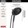 imageDelta Faucet 7Setting In2ition 2in1 Dual Shower Head with ProClean Spray Hose 25 GPMMatte Black