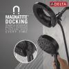 imageDelta Faucet 7Setting In2ition 2in1 Dual Shower Head with ProClean Spray Hose 25 GPMMatte Black