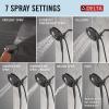 imageDelta Faucet 7Setting In2ition 2in1 Dual Shower Head with ProClean Spray Hose 25 GPMMatte Black
