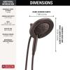 imageDelta Faucet 7Setting In2ition 2in1 Dual Shower Head with ProClean Spray Hose 25 GPMVenetian Bronze