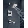imageDelta Faucet H2Okinetic Single Setting Raincan Shower Head Black Round Shower Head Rainfall Shower Head High Pressure Shower Head 175 GPM Flow Rate Matte Black RP70175BLChrome