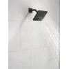 imageDelta Faucet Modern 5inch SingleSpray Shower Head Black Square Shower Head High Pressure Shower Head 175 GPM Flow Rate Matte Black RP101846BL