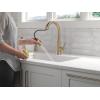 imageDelta Faucet Monrovia Touchless Kitchen Faucet with Touch Technology Brushed Nickel Kitchen Sink Faucet with Pull Down Sprayer Lumicoat Arctic Stainless 9191TLARPRDSTLumicoat Champagne Bronze
