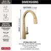 imageDelta Faucet Monrovia Touchless Kitchen Faucet with Touch Technology Brushed Nickel Kitchen Sink Faucet with Pull Down Sprayer Lumicoat Arctic Stainless 9191TLARPRDSTLumicoat Champagne Bronze