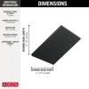 imageDelta Faucet SingleSpray Raincan Shower Head Black Rainfall Square Metal 175 GPM Flow Rate Water Saving Matte Black 52159BL