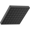 imageDelta Faucet Modern 5inch SingleSpray Shower Head Black Square Shower Head High Pressure Shower Head 175 GPM Flow Rate Matte Black RP101846BL