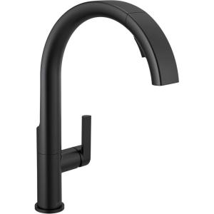 imageDelta 19824LFSP Keele Kitchen Faucet Standard SpotShield StainlessMatte Black